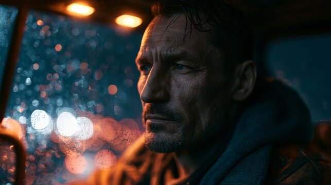Portrait of a truck driver