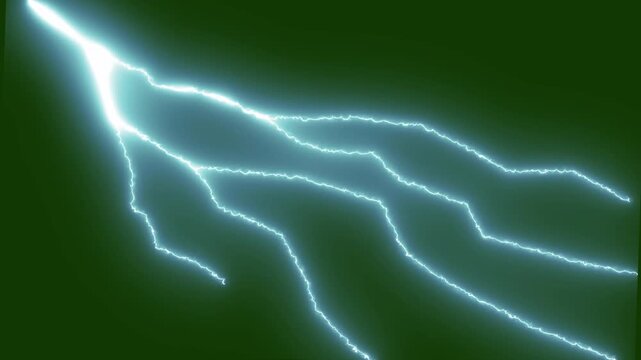 Realistic thunder storm, Thunderclouds in bright flashes of lightning, Bad weather Dark storm features animated white lightning bolts striking, animated bolt strikes, lightning storm on green screen