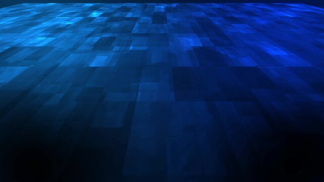 Blue geometric background featuring diagonal overlapping rectangles and subtle motion graphics. 4k animation.