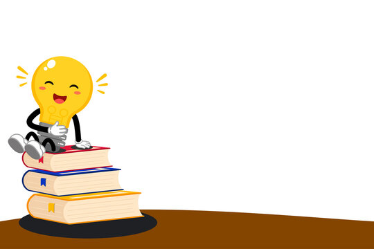 Knowledge is the foundation of joyful success. Modern cartoon design with copy space, perfect for educational materials, school campaigns, e-learning, libraries, websites, presentation
