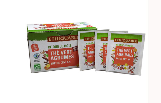th&eacute; vert bio du Ceylan  du commerce &eacute;quitable