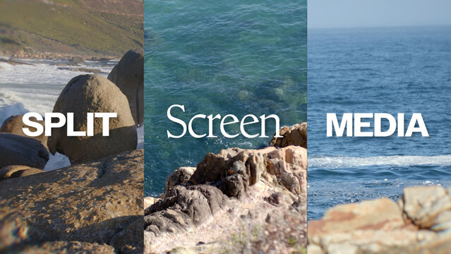 Split Screen Media Slideshow Template