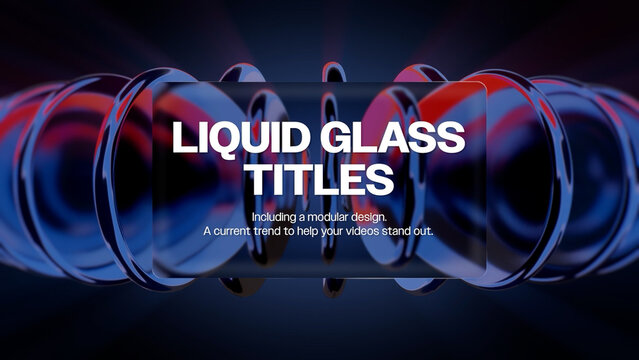 Liquid Glass Title Card