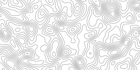 Modern geographic contour line background, abstract precise cartographic lines with subtle depth, for backdrop, packaging and web design. © RASEL