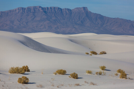 White sand dunes