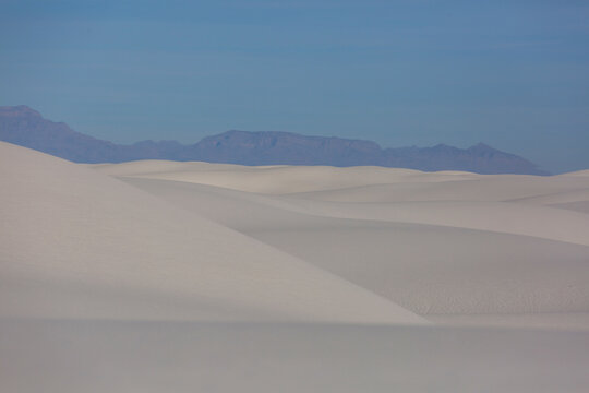 White sand dunes