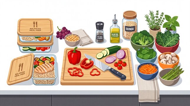Food and Drinks Collection with Breakfast Pizza Coffee Salad Cake Wine Fish Fruit and Restaurant Meal Icons Flat Vector Illustration Set