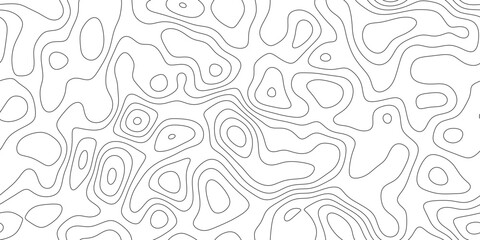 Modern elevation contour line background with abstract elevation pattern, minimal geographic line texture with peaks and valleys, for cover, banner and social media. © hossain