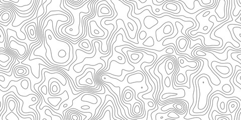 Naklejka premium Modern abstract topographic contour line background, detailed elevation lines with organic curves, for cover, banner and social media.