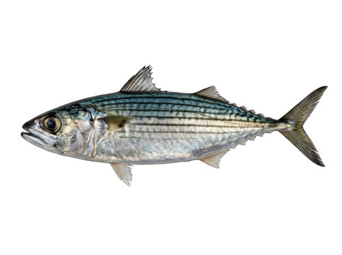 Atlantic mackerel fish scomber scombrus raw seafood detail with dark stripes