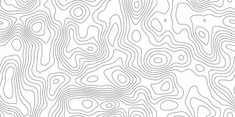 Modern abstract geographic contour line background, hand drawn terrain lines with ridge and valley detail, for cover, banner and social media. © hossain