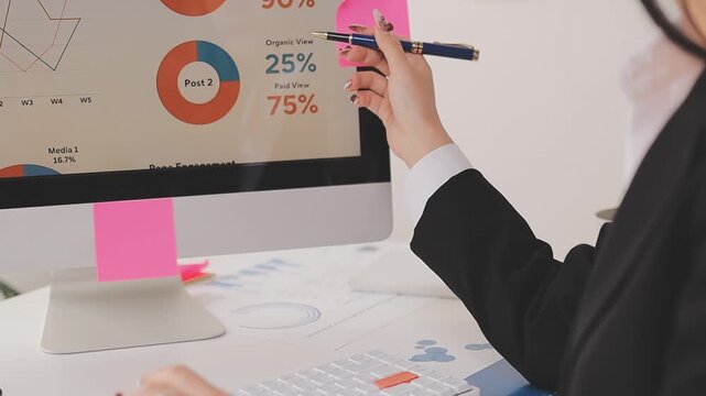 Tax deduction planning concept. Businessman calculating business balance prepare tax reduction.