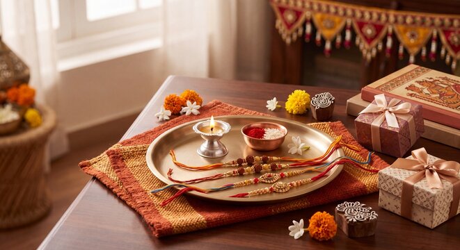 Happy Raksha Bandhan. Indian Festival.  