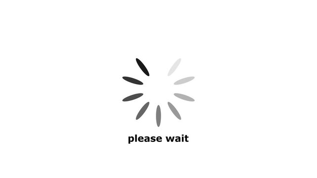 loading icon animation, in which a circle rotates on a yellow white green background Loading bar and percentage Futuristic progress loading. Motion graphics of stop circle Loading icon concept