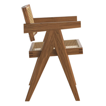 Modern retro vintage chair isolated