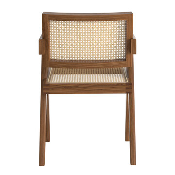 Modern retro vintage chair isolated on white background