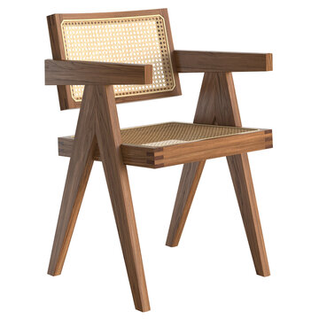 Modern retro vintage chair isolated