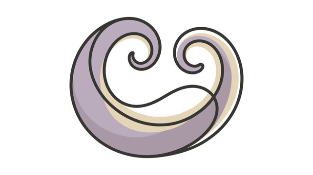 Abstract Swirling Pattern with Purple and Gold Tones for Modern Graphic Design Backgrounds