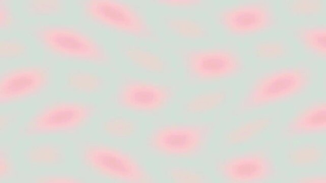 Abstract Soft Pink Shapes on Gentle Mint Background Showing Subtle Motioning Light Ambience