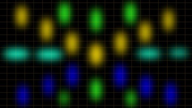 Abstract Digital Data Flow with Glowing Particles in Dark Sci-Fi Background