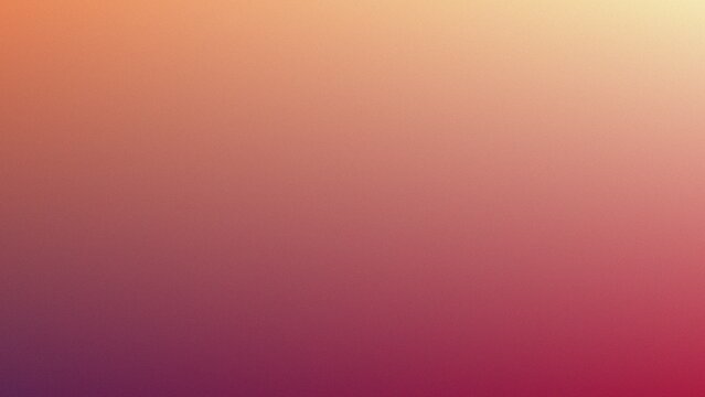 Abstract blurred background with grainy texture in warm sunset gradient colors grain background
