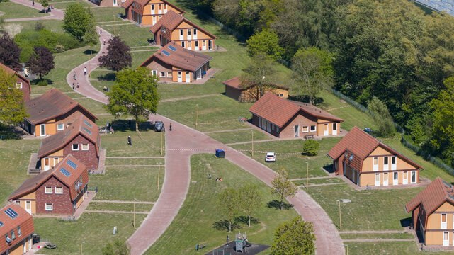 Aerial view of Asylum Seeker Shelter and Refugee Housing Location