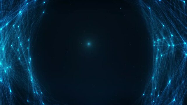 Artificial intelligence intro. AI animated background