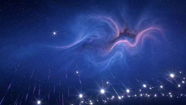 Stellar animated background 4K. Space and star animated background