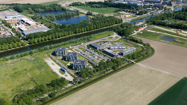 Aerial view of Prefabricated Housing in Moerdijk