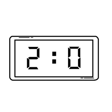 digital scoreboard icon, sports match result display