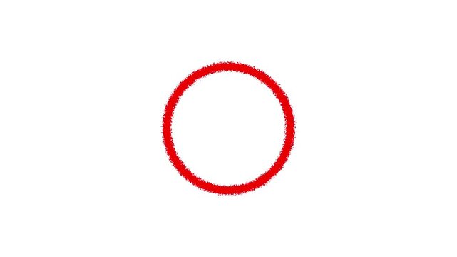 marker circle isolated oval target mark.4k motion graphics video