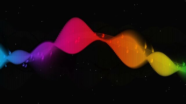 Abstract Harmonic Spectrum Drift Seamless Loop 