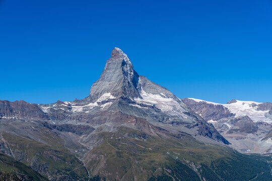 Das Matterhorn &ndash; Wahrzeichen der Schweizer Alpen bei Zermatt