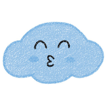 Cute cloud 1 isolated