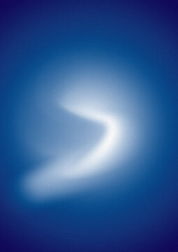 Ethereal blue abstract background, with glowing light, beam and soft, grainy texture effect