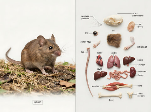 Educational anatomy study of a mouse featuring internal organs and skeletal structures for AIzaSyDOKV32eECZ_vr_InLMweVy95ccdwb0Tkw biological research yy (11)