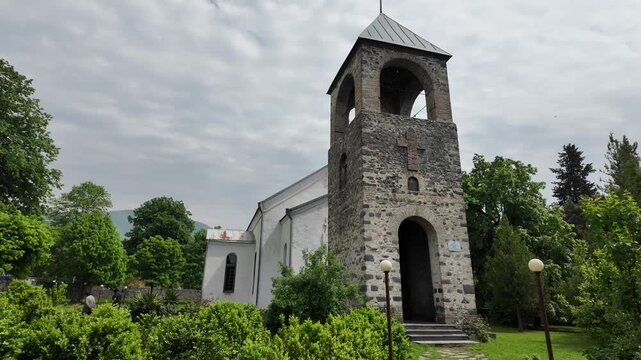 A view of St George's Church in Qakh, Azerbaijan