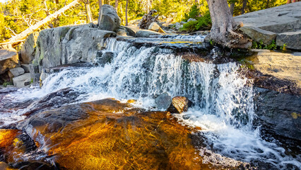 Lower Eagle Falls cascades scenic view at Tahoe © PhotoSpirit