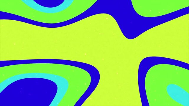 Abstract background featuring vibrant wavy liquid shapes in blue green and lime colors.