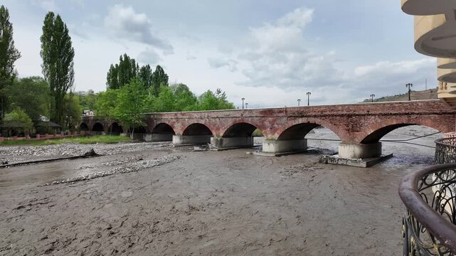 The Arched Bridge in Quba, Azerbaijan was built in the 19th century.