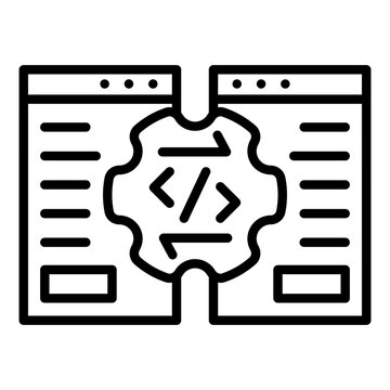 API Integration Line Icon