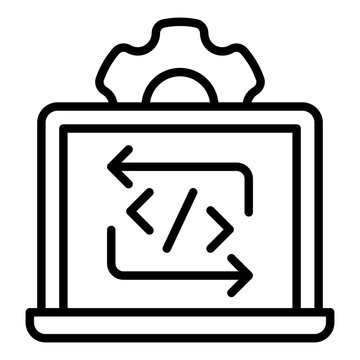 Software Configuration Line Icon