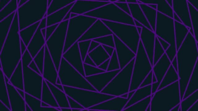 Geometric Spiral Artwork in Dark Purple Lines Creating Hypnotic Motion