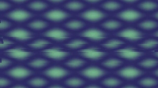 Visible Abstract Patterning In Soft Green and Blue Tones Creating Repeating Shapes In Studio Setting