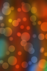 Fototapeta premium Abstract Bokeh Background Featuring Colorful Gradient Glowing Light Circles