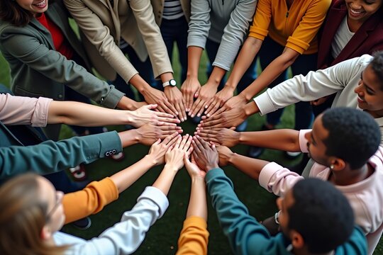 Unity and Solidarity: a Multicultural Huddle Promoting Teamwork and Diversity