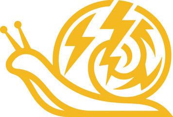 Snail Power LightningIllustration Creative Design Template    © art88