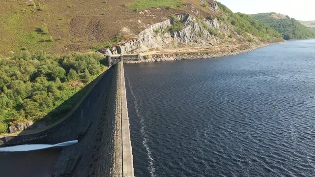 Caban Coch Dam at Elan Valley in Wales