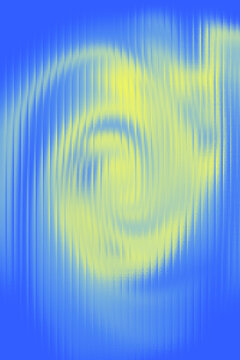 Abstract Blue Yellow Vibration Sound Wave Digital Art Background