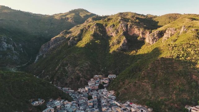 Aerial View of Saidpur Village Nestled in Margalla Hills Islamabad Pakistan